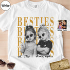 Custom Besties Childhood Photo Bootleg Shirt