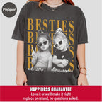 Custom Besties Childhood Photo Bootleg Shirt