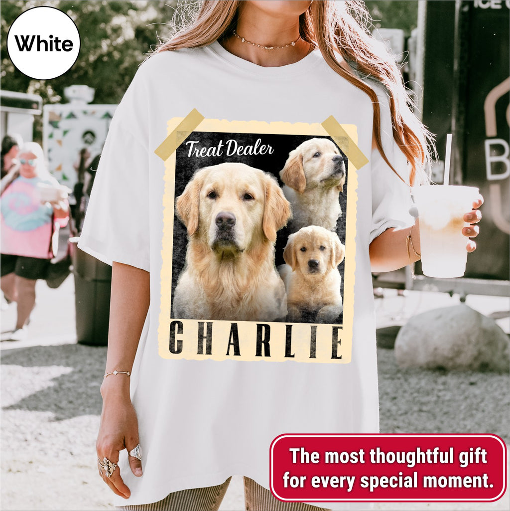 Custom Retro Polaroid Style Dog Photo Shirt