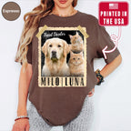 Custom Retro Polaroid Style Dog Photo Shirt