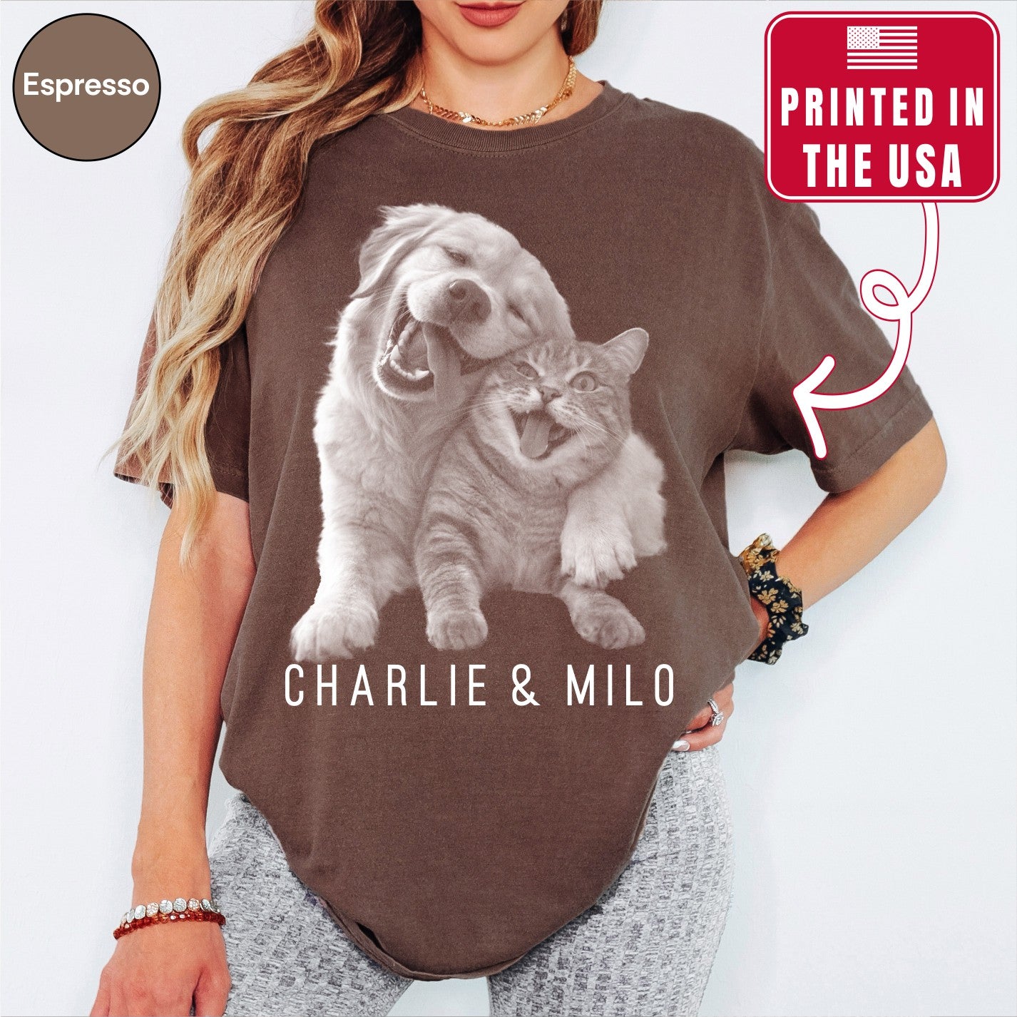 Custom Dog Photo Shirt For Dog Lover