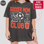 Custom Soccer Mom Club Shirt, Retro Soccer Doodle Style