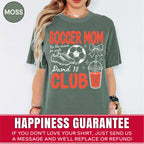 Custom Soccer Mom Club Shirt, Retro Soccer Doodle Style