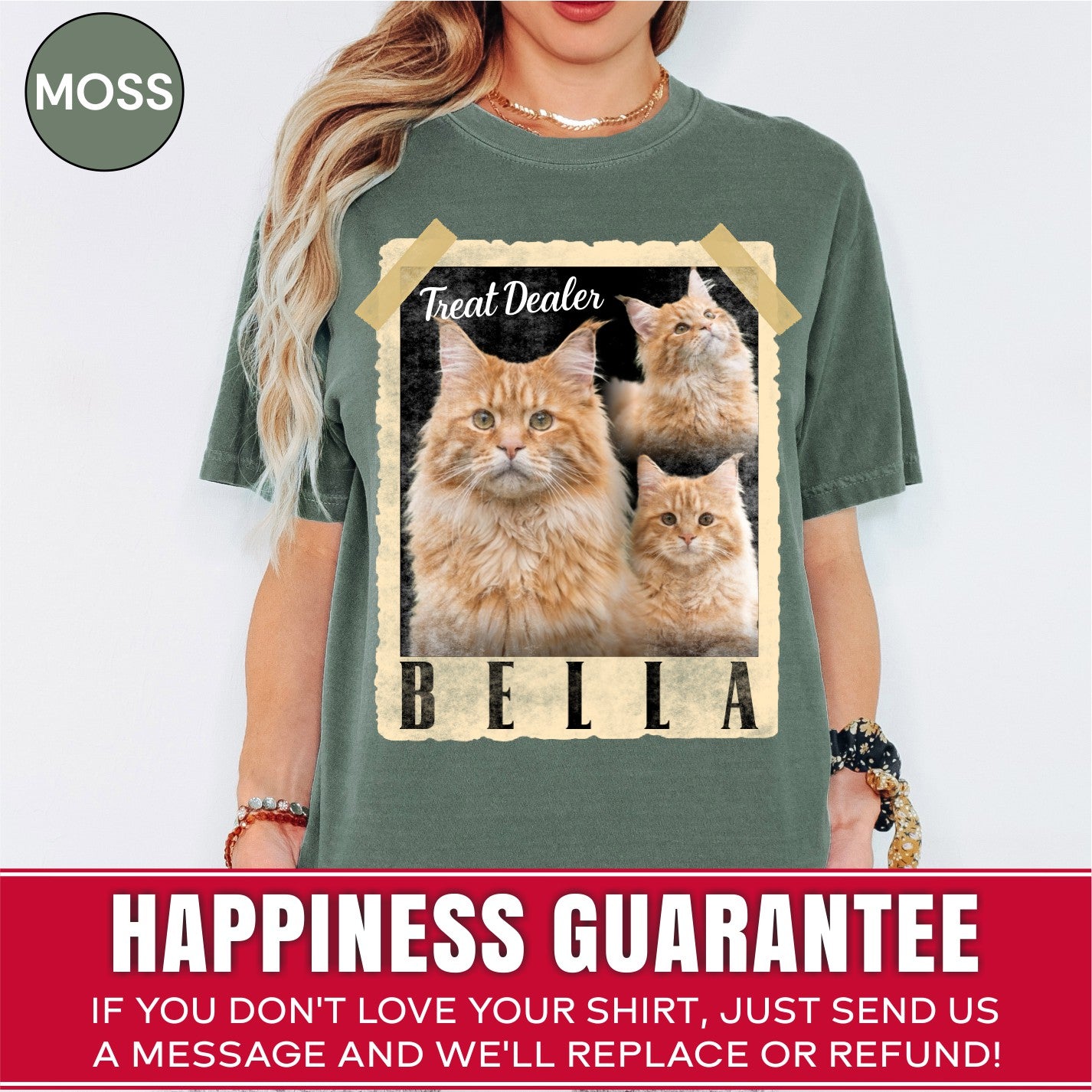 Custom Retro Polaroid Style Dog Photo Shirt