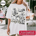 Custom Dog Scrapbook Collage Shirt, Retro Polaroid Style