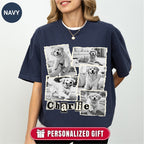 Custom Dog Scrapbook Collage Shirt, Retro Polaroid Style