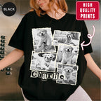 Custom Dog Scrapbook Collage Shirt, Retro Polaroid Style