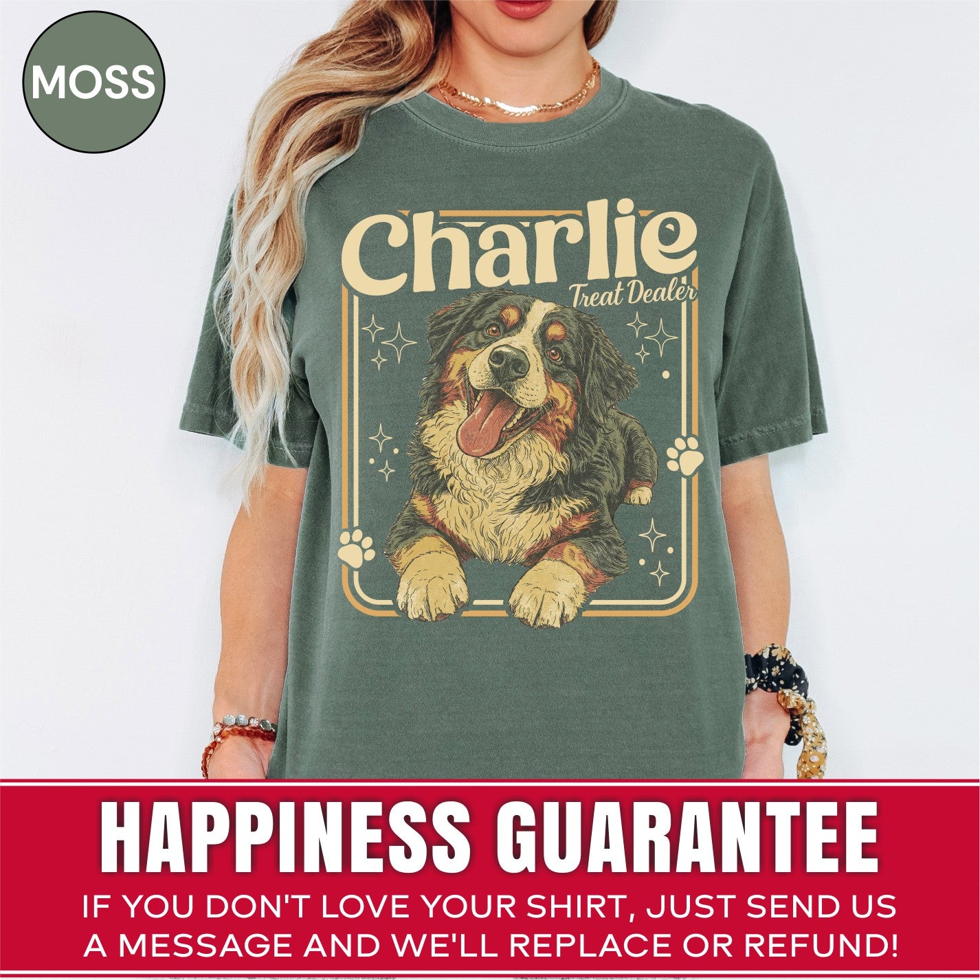 Custom Vintage 90s Retro Dog Portrait Shirts