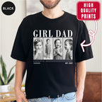 Custom Girl Dad Photo Grid Shirt, Modern Editorial Style