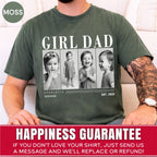 Custom Girl Dad Photo Grid Shirt, Modern Editorial Style