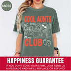 Custom Cool Aunt Club Shirt, Retro New Aunt Doodle Tee