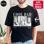 Custom Cool Dad Photo Grid Shirt, Modern Editorial Style