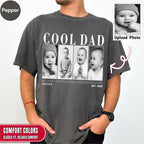 Custom Cool Dad Photo Grid Shirt, Modern Editorial Style