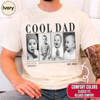Custom Cool Dad Photo Grid Shirt, Modern Editorial Style