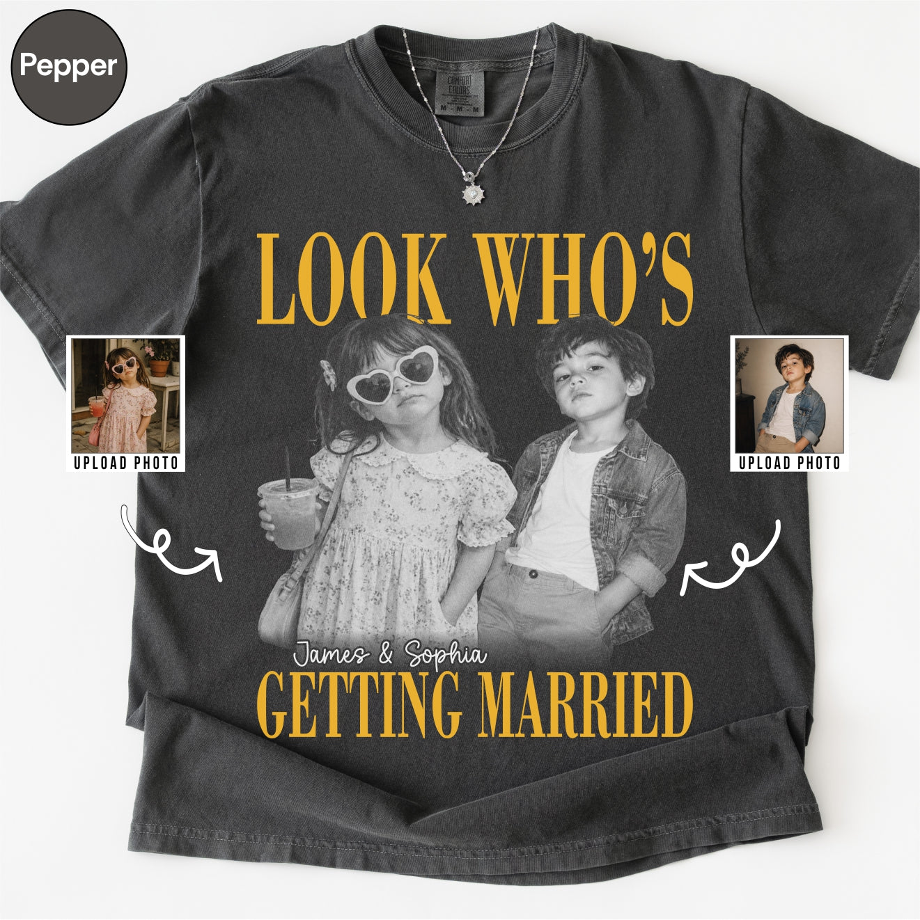 Custom Look Who's Getting Married Couple Shirt