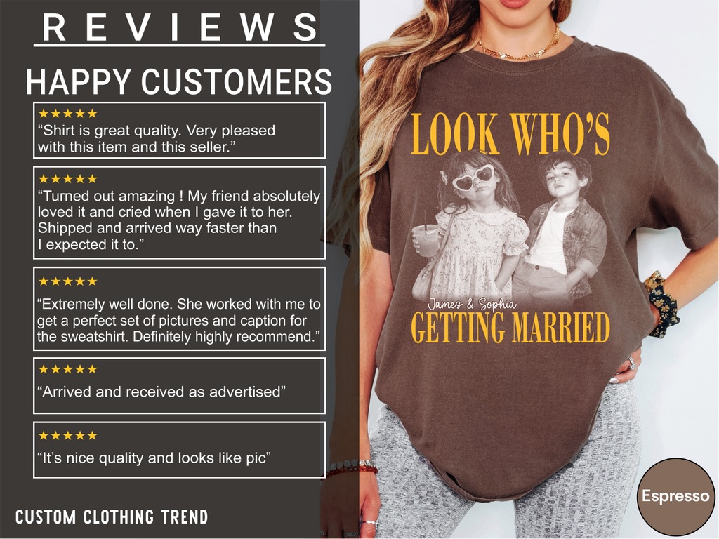 Custom Look Who's Getting Married Couple Shirt