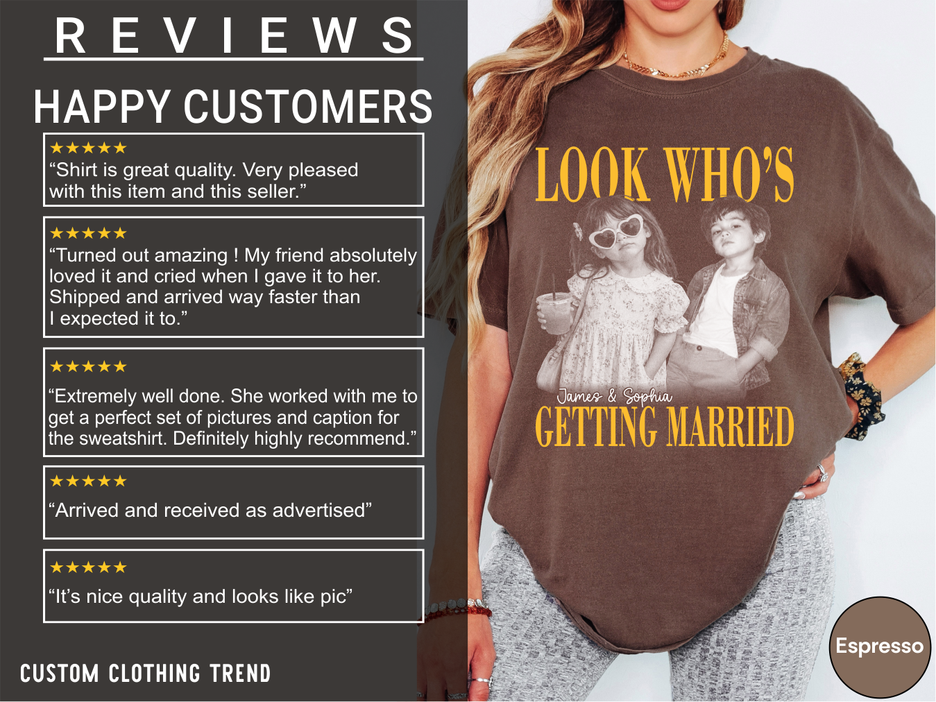 Custom Look Who's Getting Married Couple Shirt