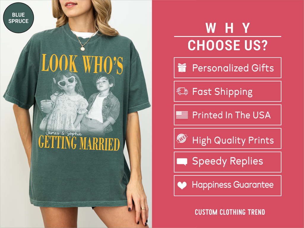 Custom Look Who's Getting Married Couple Shirt