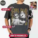 Custom Girl Dad Bootleg Style Shirt