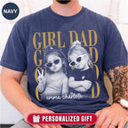 Custom Girl Dad Bootleg Style Shirt