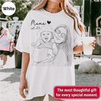 Mama Custom Sketch Portrait T-Shirt