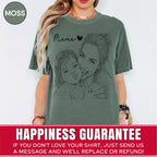 Mama Custom Sketch Portrait T-Shirt