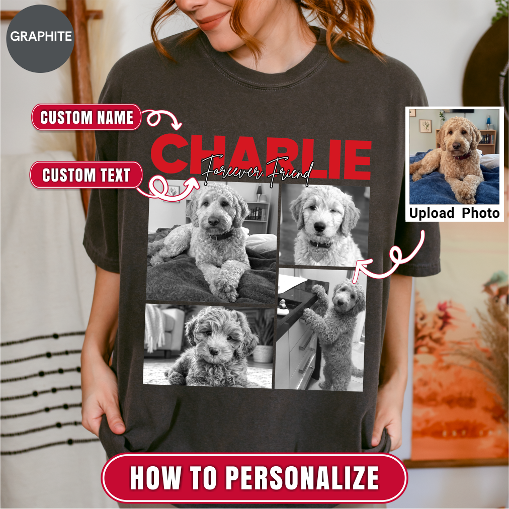 Personalized Pet Photo Collage Shirt