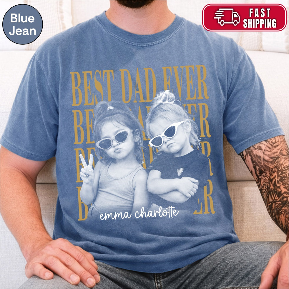 Custom Best Dad Ever Bootleg Style Shirt
