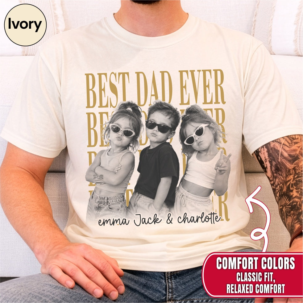 Custom Best Dad Ever Bootleg Style Shirt