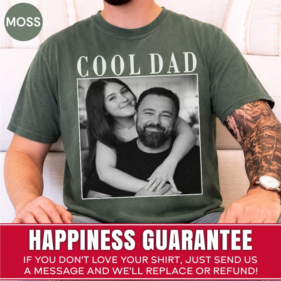 Cool Dad Custom Photo Shirt, Personalized Dad Gift from Daughter Son