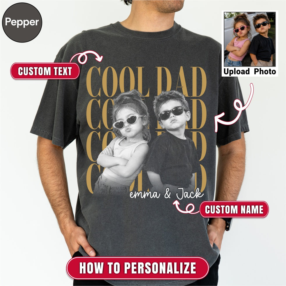 Custom Cool Dad Bootleg Style Shirt