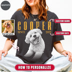Custom Vintage 90s Dog Portrait Shirts, Bold Portrait Style