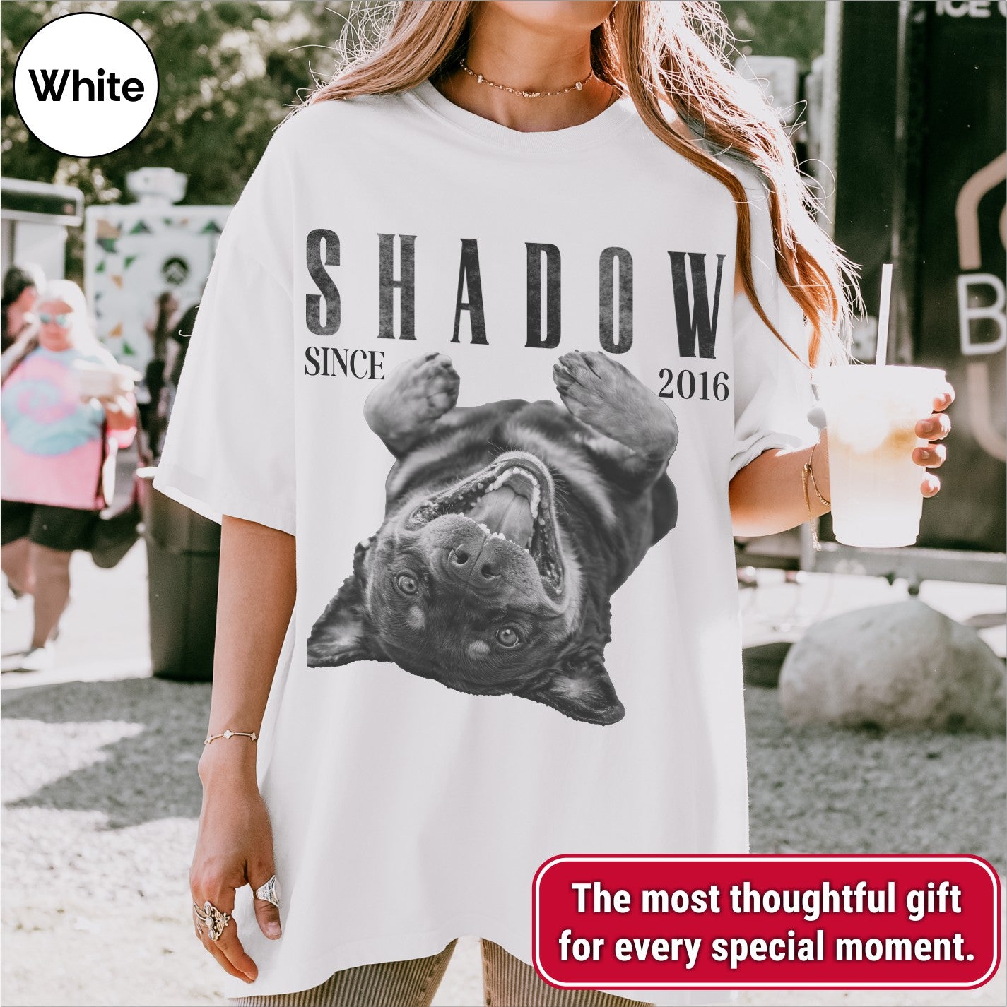 Custom Vintage 90s Dog Portrait Shirts, Bold Portrait Style