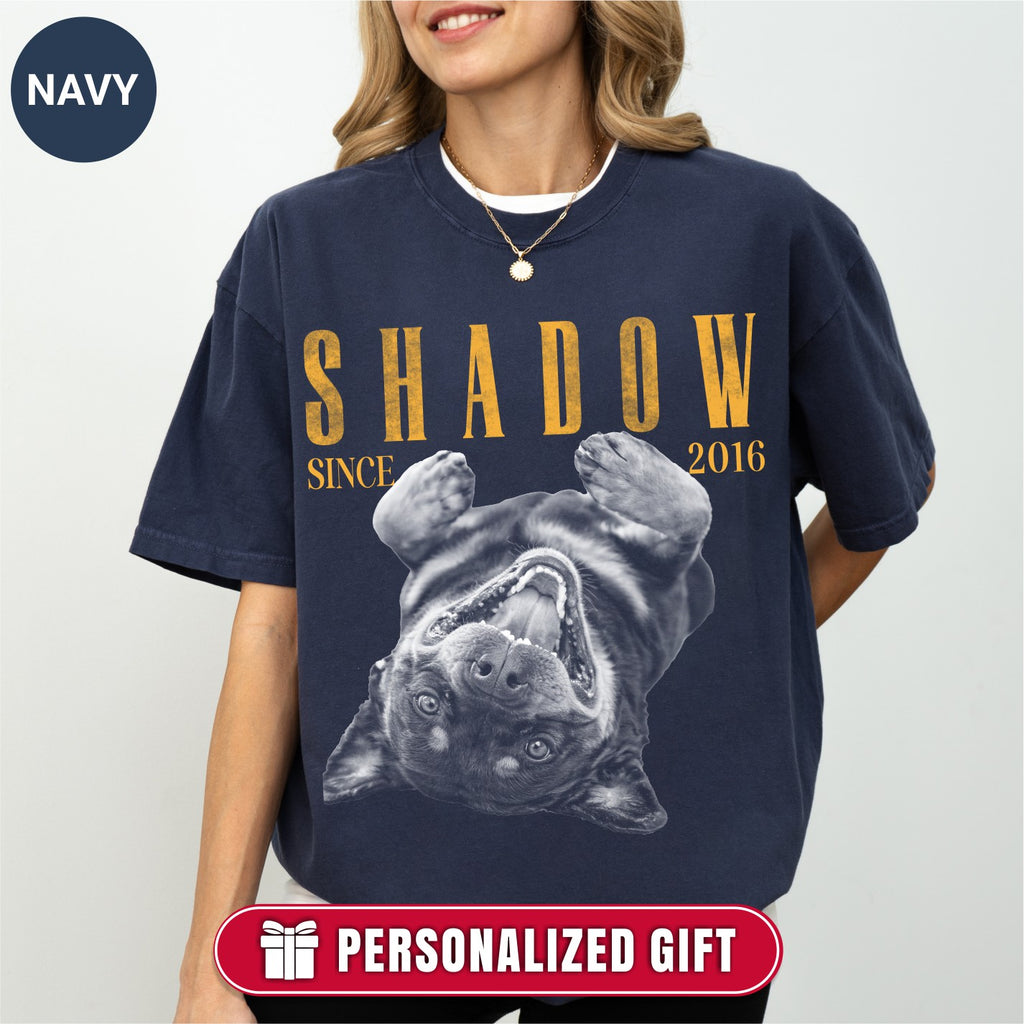 Custom Vintage 90s Dog Portrait Shirts, Bold Portrait Style