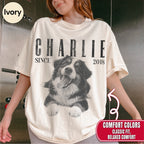 Custom Vintage 90s Dog Portrait Shirts, Bold Portrait Style