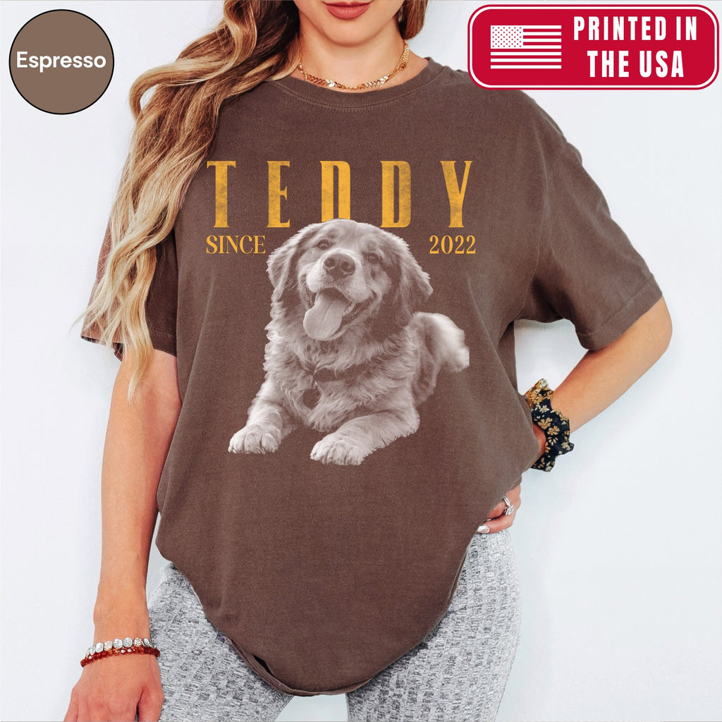 Custom Vintage 90s Dog Portrait Shirts, Bold Portrait Style