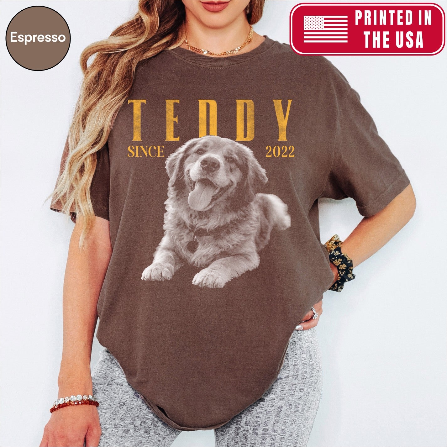 Custom Vintage 90s Dog Portrait Shirts, Bold Portrait Style