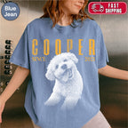 Custom Vintage 90s Dog Portrait Shirts, Bold Portrait Style