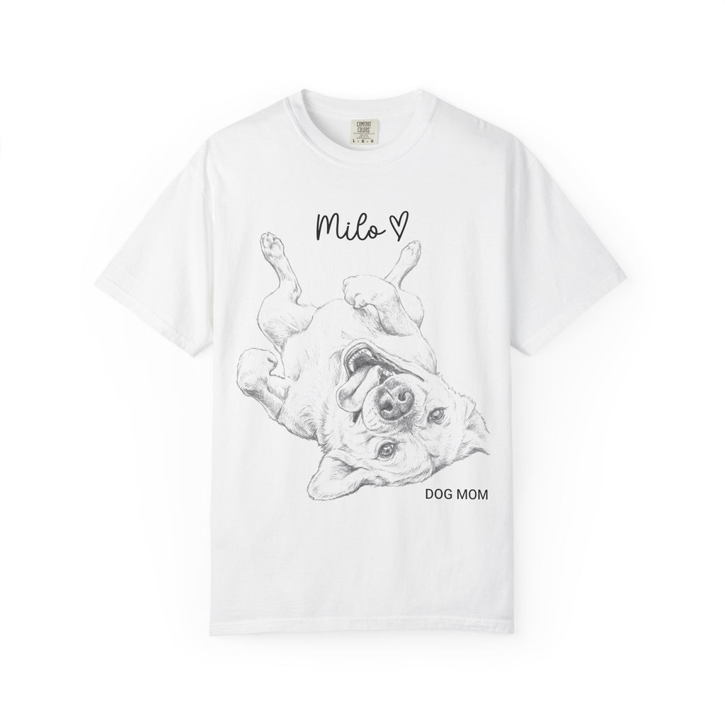 Custom Dog Drawing Shirt for Dog Mom