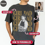 Custom Girl Dad Boy Dad Bootleg Style Shirt