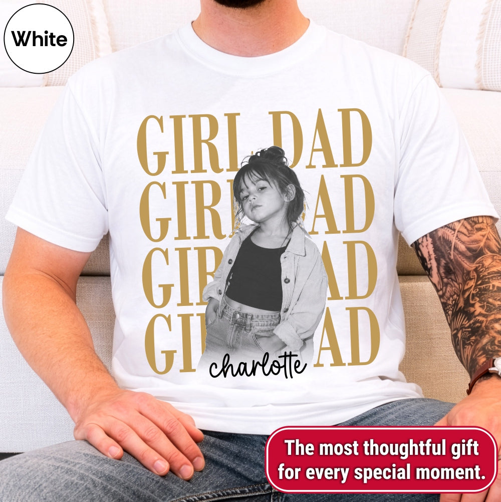 Custom Girl Dad Boy Dad Bootleg Style Shirt