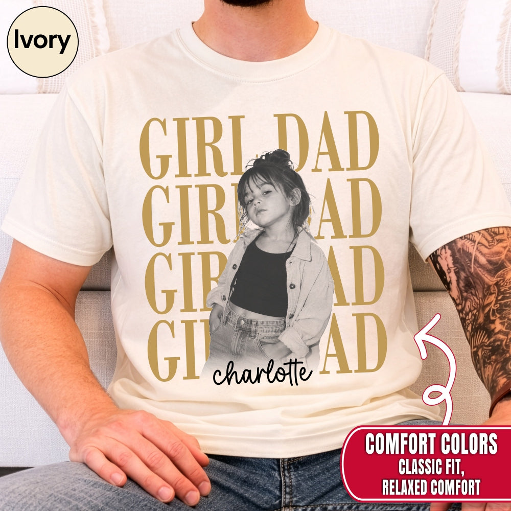 Custom Girl Dad Boy Dad Bootleg Style Shirt