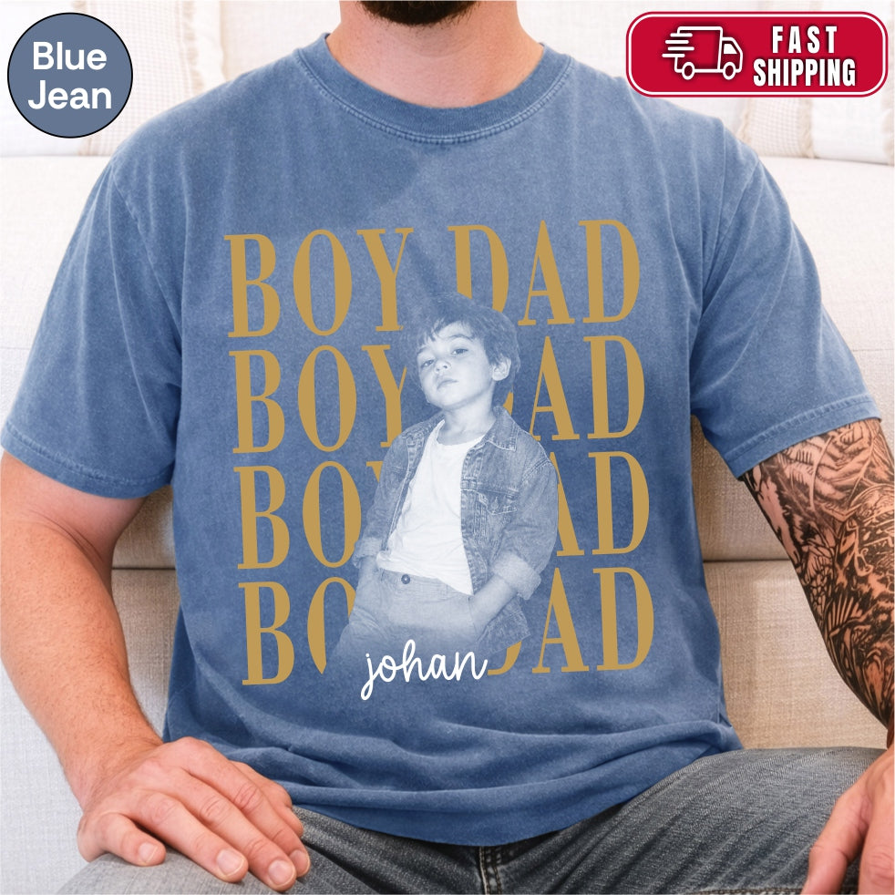 Custom Girl Dad Boy Dad Bootleg Style Shirt