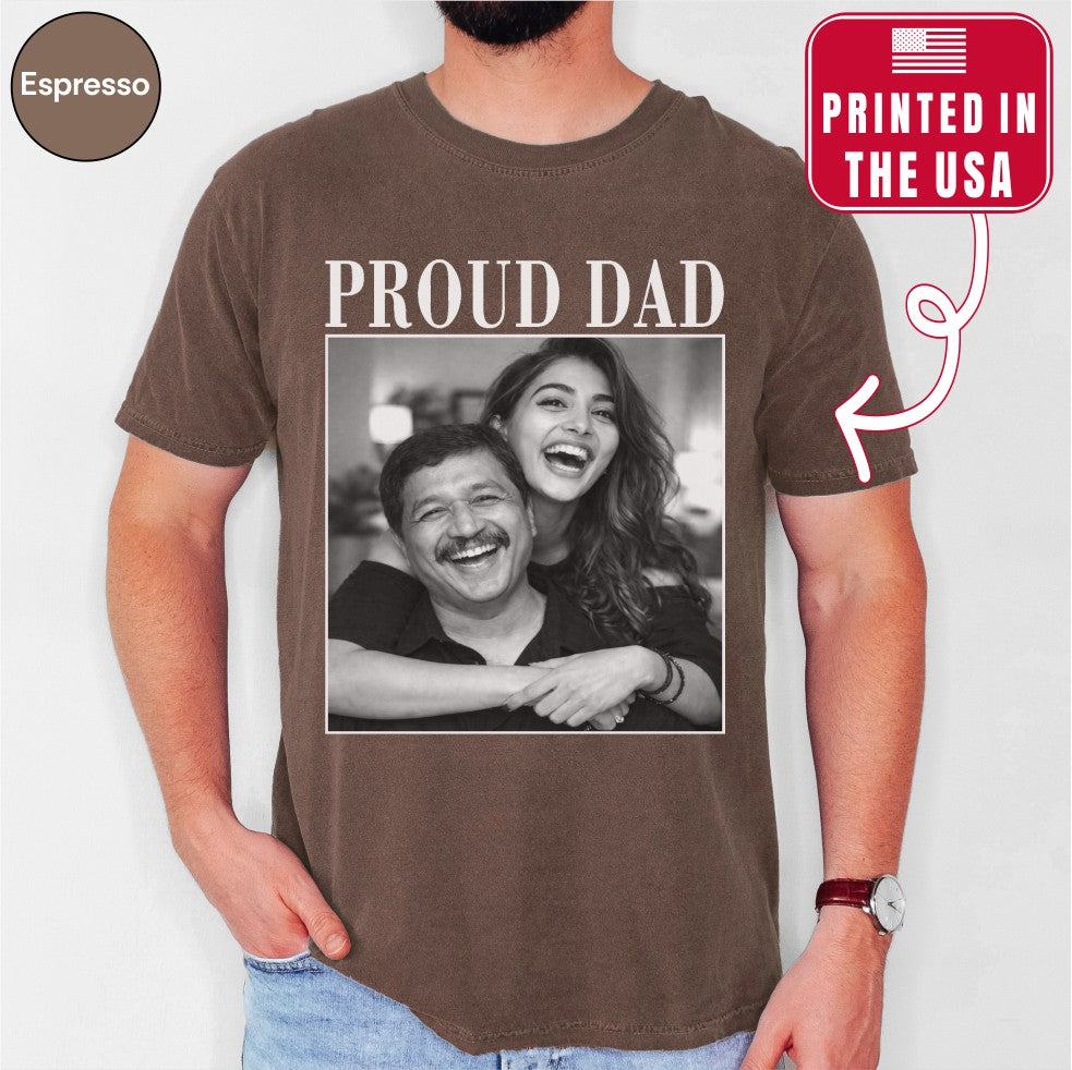 Custom Photo Proud Dad Shirt