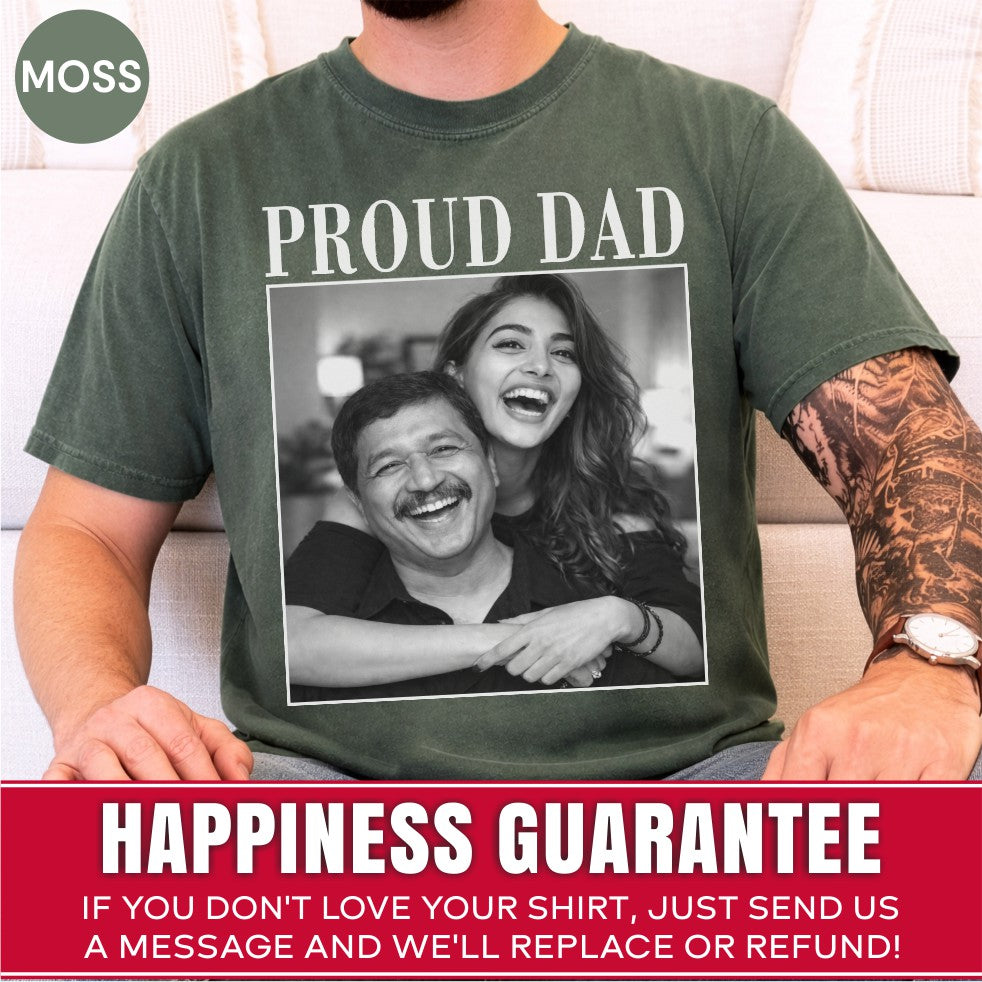 Custom Photo Proud Dad Shirt