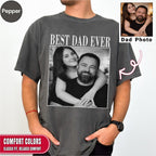 Best Dad Ever Custom Photo Shirt