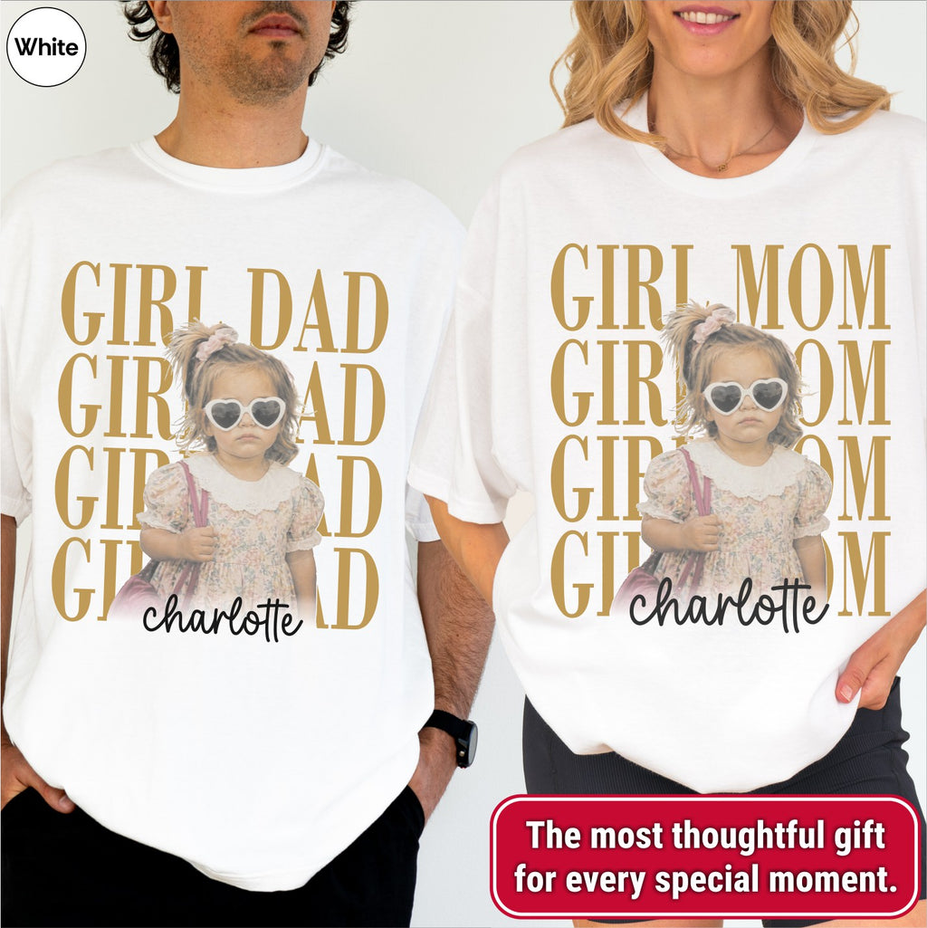 Custom Girl Dad Bootleg Style Shirt