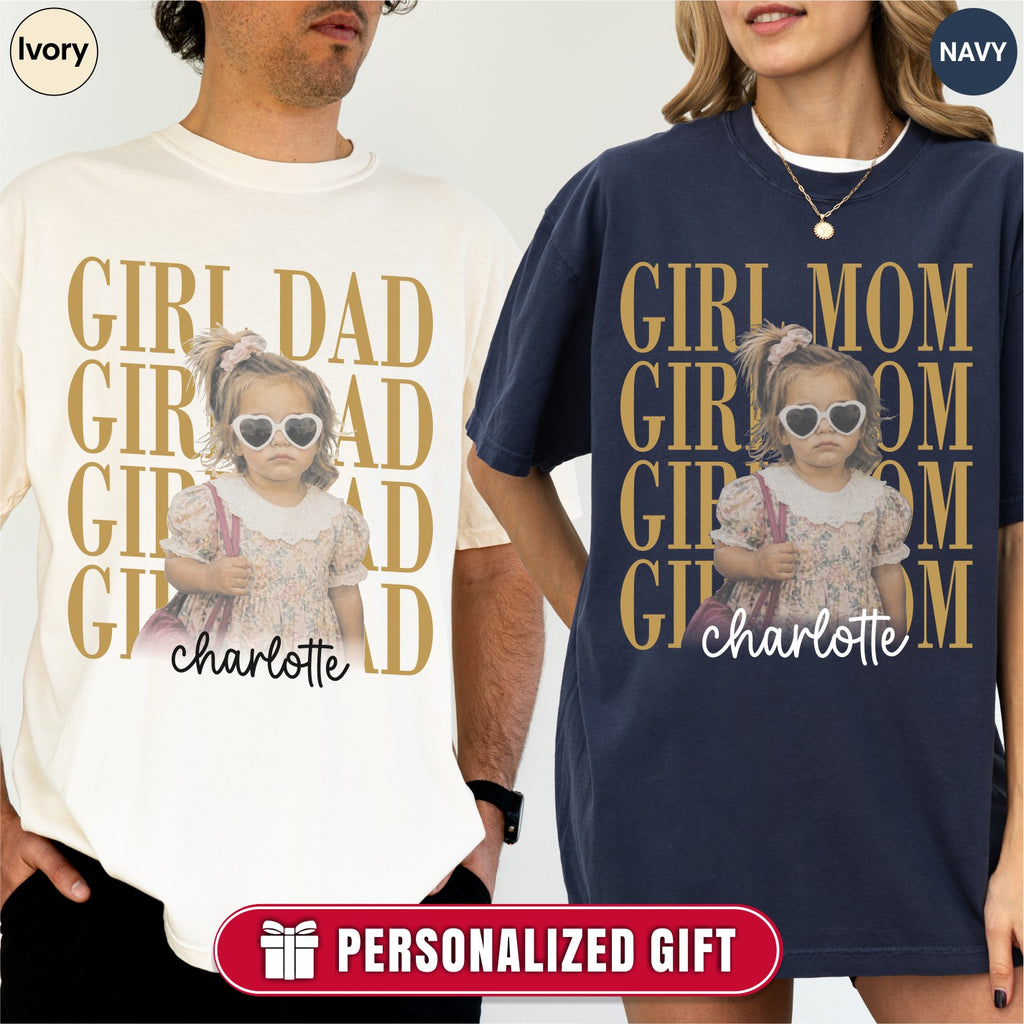 Custom Girl Dad Bootleg Style Shirt