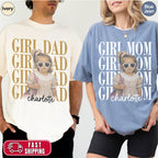 Custom Girl Dad Bootleg Style Shirt