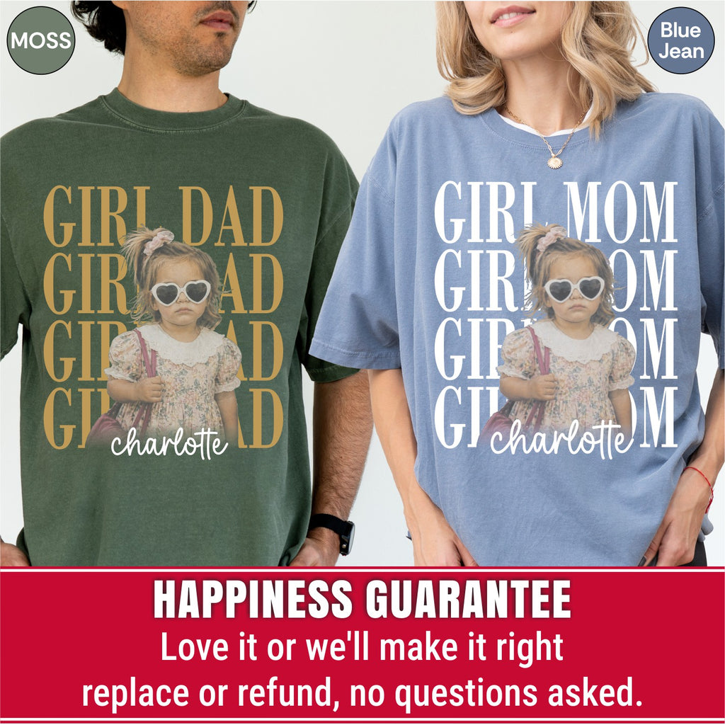 Custom Girl Dad Bootleg Style Shirt